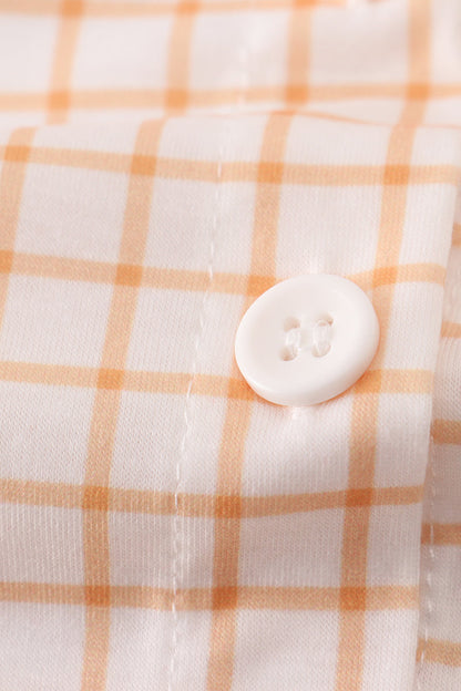 Cream sweet as pie french knot button down shirt