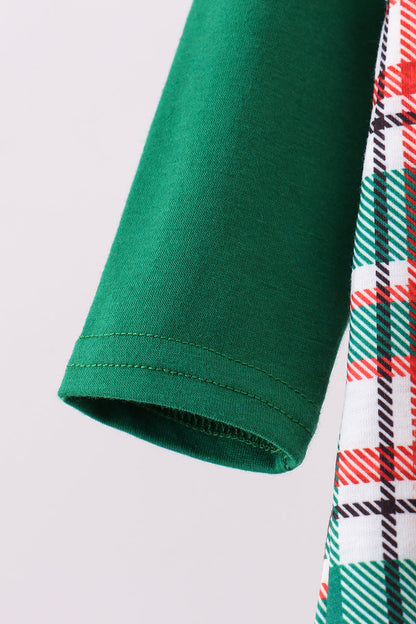 Green plaid 2pc jonjon set