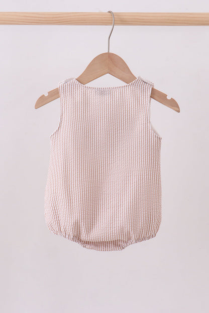 Stripe seersucker Game Day Sports embroidery bubble