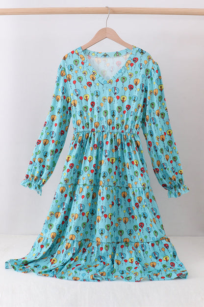 Mint Dr. Seuss print women dress