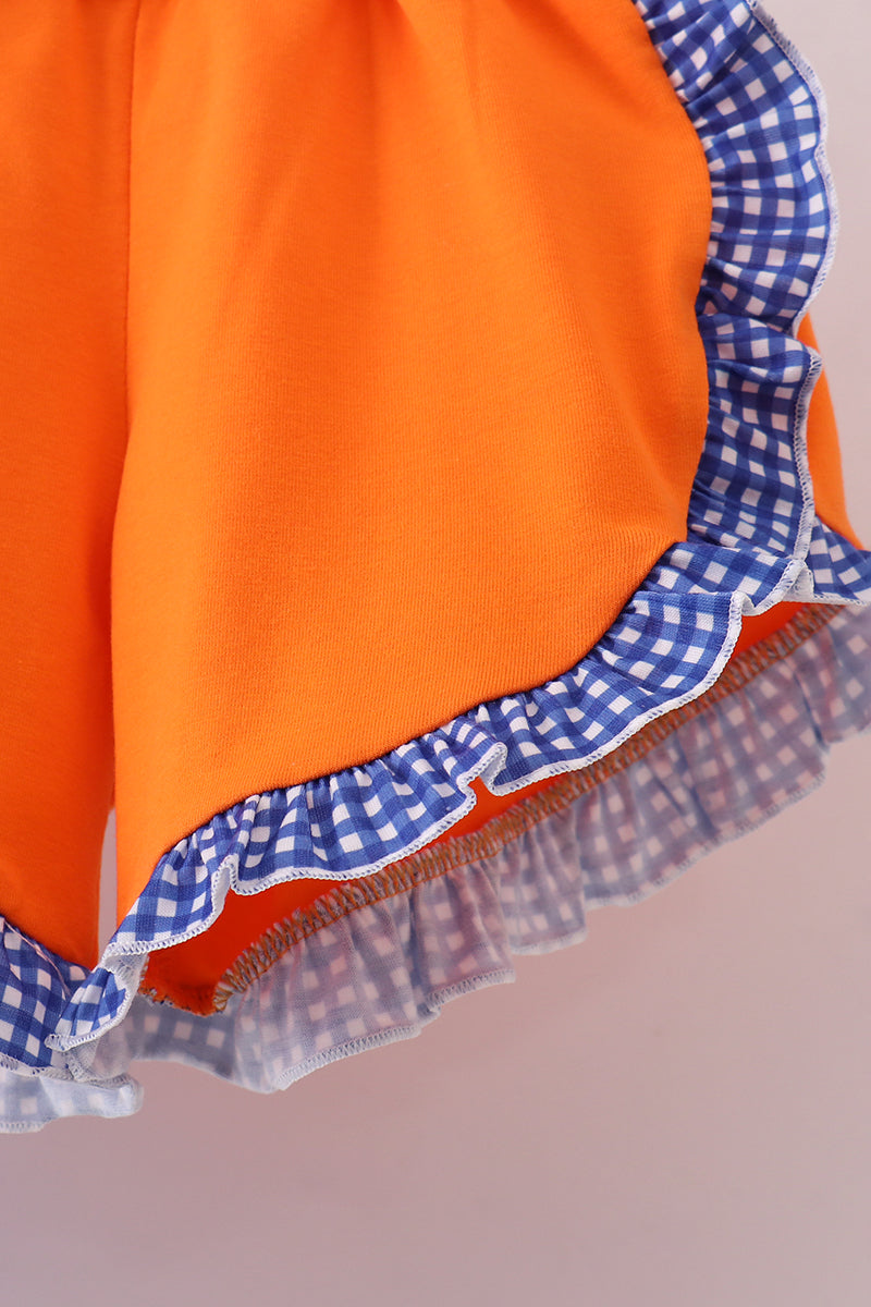 Florida Gators smocked ruffle shorts set - Cloudling Kids Clothing