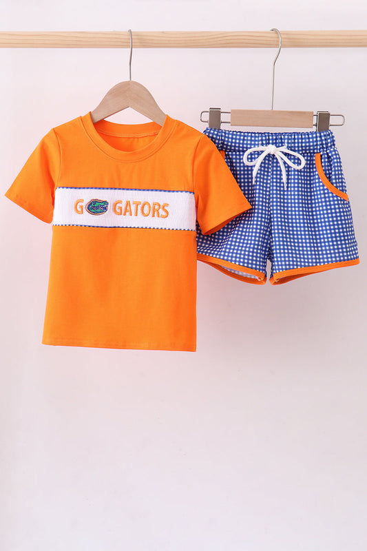 Florida Gators smocked shorts set - Cloudling Kids Clothing