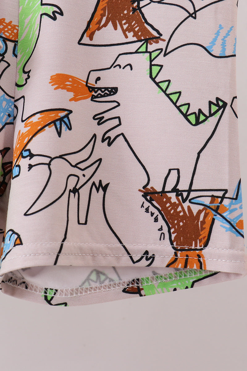 Dinosaur bamboo pajama set - Cloudling Kids Clothing
