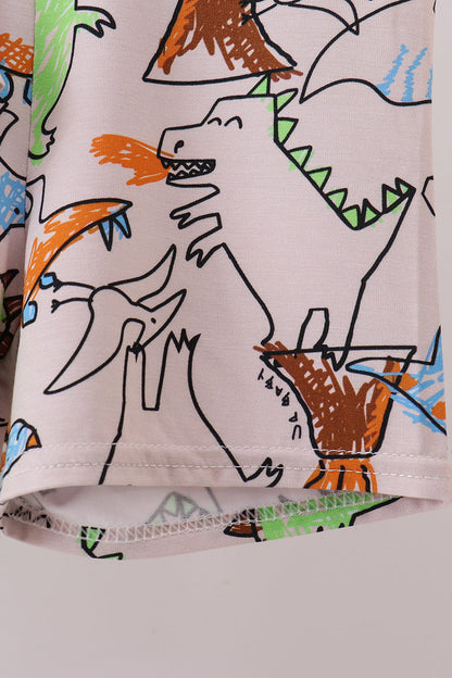 Dinosaur bamboo pajama set - Cloudling Kids Clothing