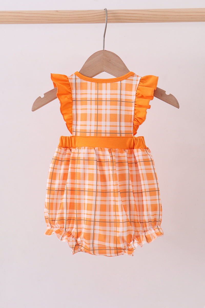 Tennessee Go vols smocked ruffle bubble - Cloudling Kids Clothing