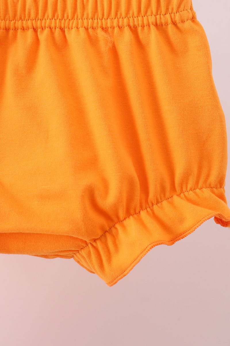 Tennessee Go vols applique plaid bloomer set - Cloudling Kids Clothing