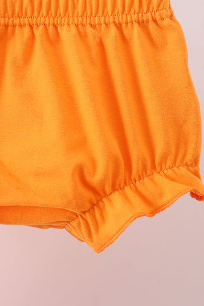 Tennessee Go vols applique plaid bloomer set - Cloudling Kids Clothing