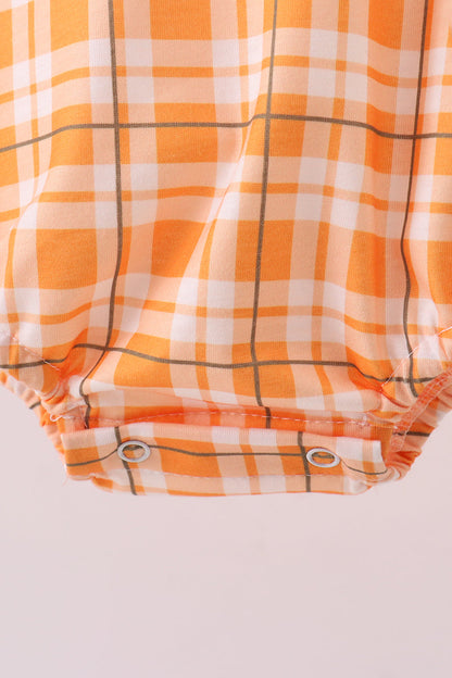 Tennessee Go vols smocked plaid bubble - Cloudling Kids Clothing