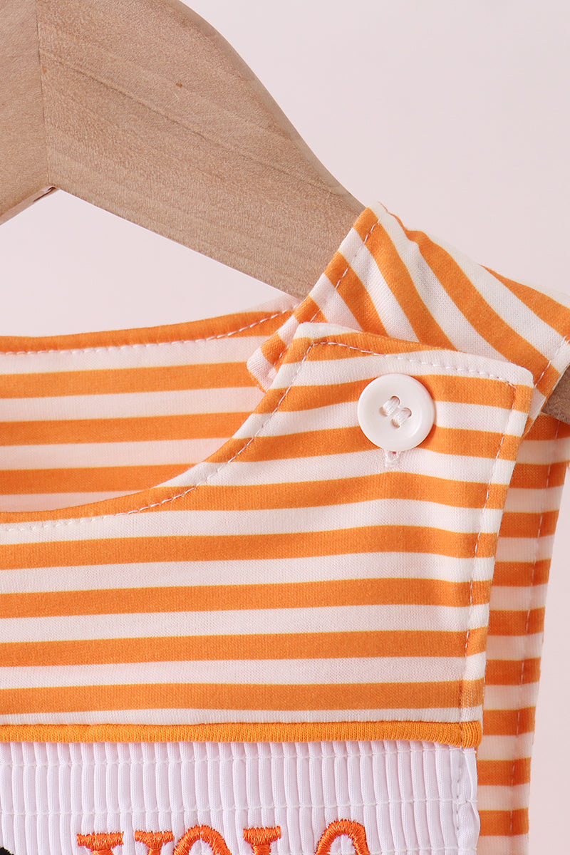 Tennessee Go vols smocked stripe jonjon - Cloudling Kids Clothing