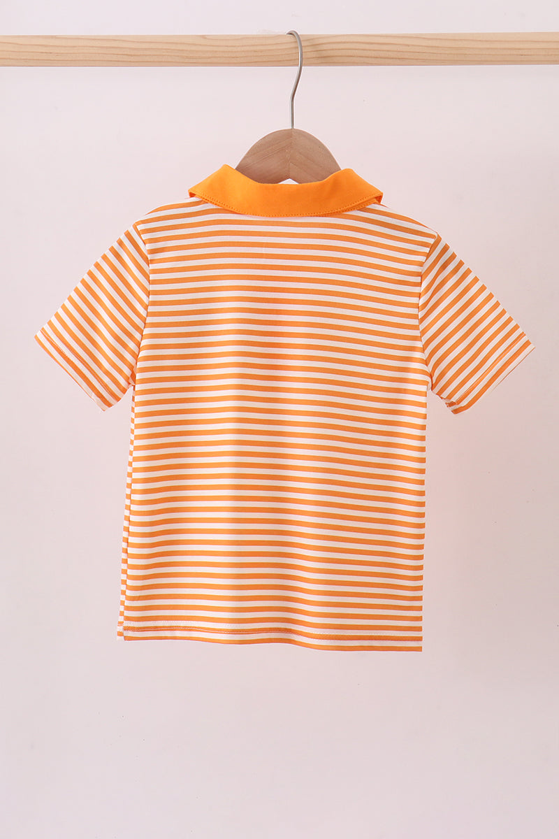 Tennessee Go vols embroidery stripe top - Cloudling Kids Clothing