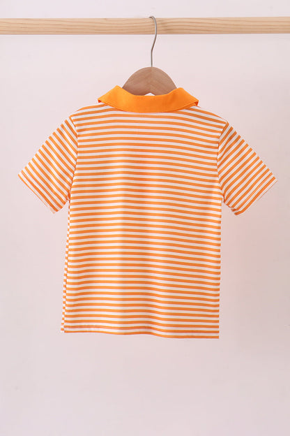 Tennessee Go vols embroidery stripe top - Cloudling Kids Clothing