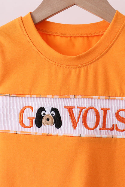 Tennessee Go vols smocked shorts set - Cloudling Kids Clothing