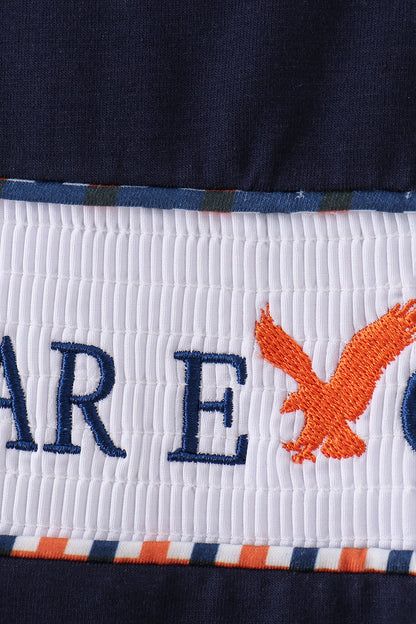 Auburn war eagle smocked short set - Cloudling Kids Clothing