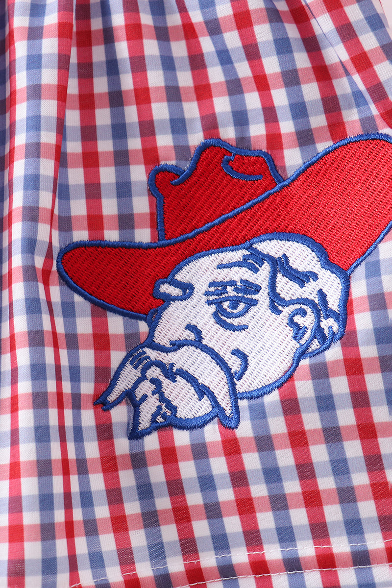 Ole Miss applique bloomer set - Cloudling Kids Clothing