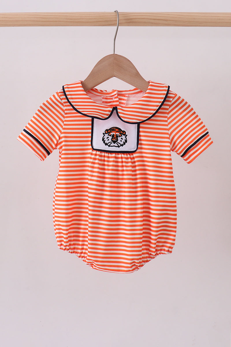 Auburn embroidery stripe bubble - Cloudling Kids Clothing