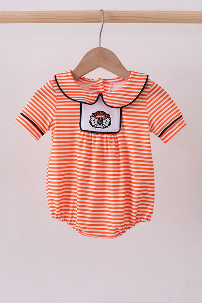 Auburn embroidery stripe bubble - Cloudling Kids Clothing