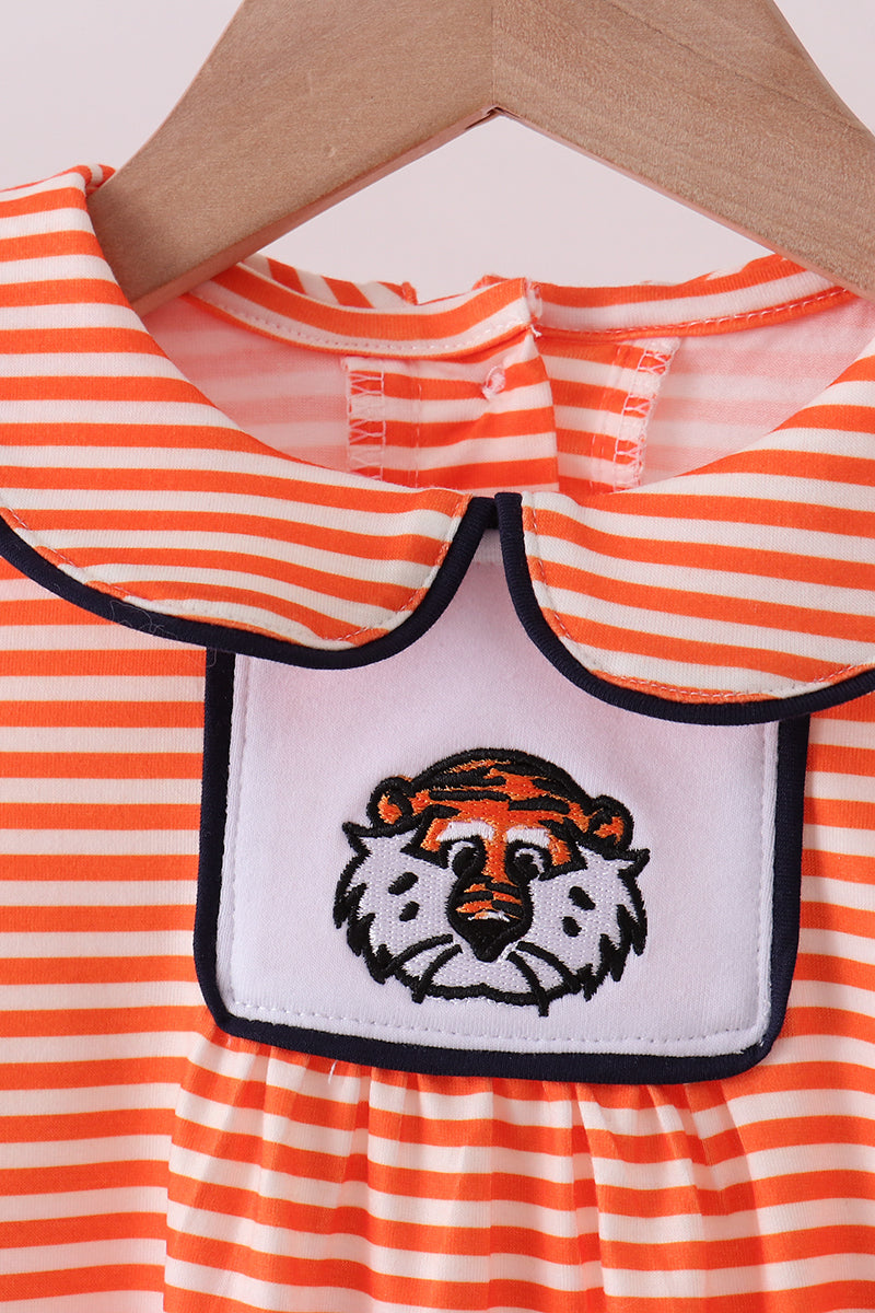 Auburn embroidery stripe bubble - Cloudling Kids Clothing