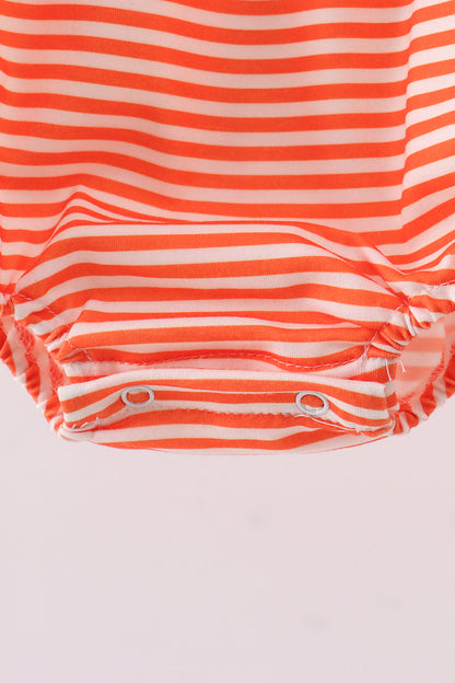 Auburn embroidery stripe bubble - Cloudling Kids Clothing