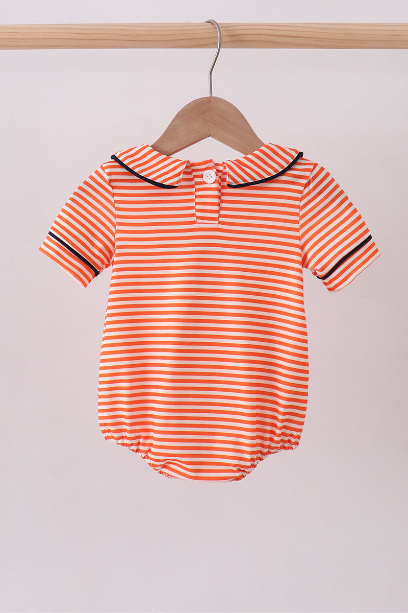 Auburn embroidery stripe bubble - Cloudling Kids Clothing