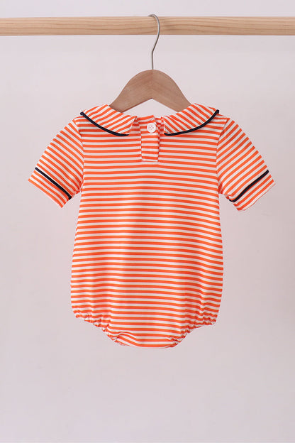 Auburn embroidery stripe bubble - Cloudling Kids Clothing
