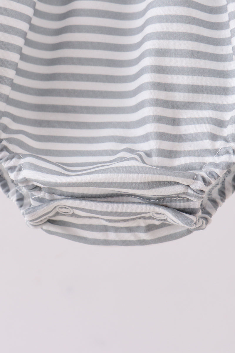 Orange Tennessee embroidery stripe bubble - Cloudling Kids Clothing