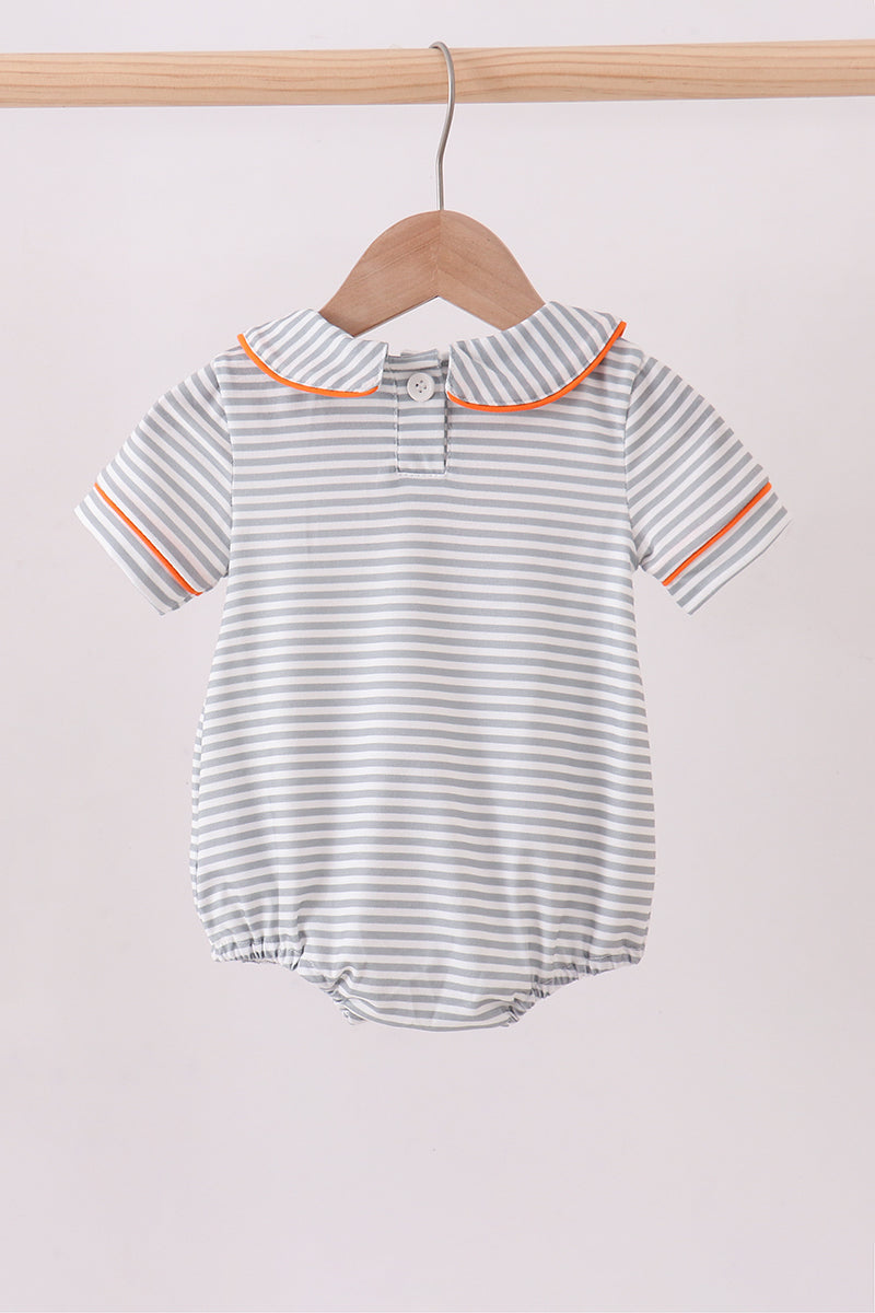 Orange Tennessee embroidery stripe bubble - Cloudling Kids Clothing