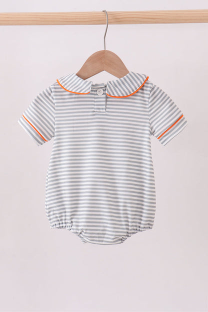 Orange Tennessee embroidery stripe bubble - Cloudling Kids Clothing