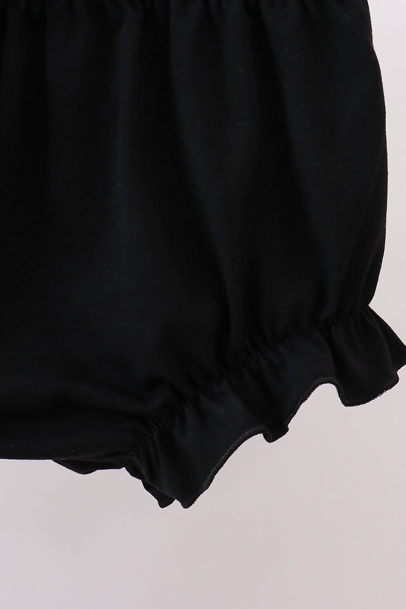 Leopard butterfly smocked ruffle bloomer set - Cloudling Kids Clothing