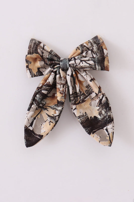 Camouflage sailor hair bow - Cloudling Kids Clothing