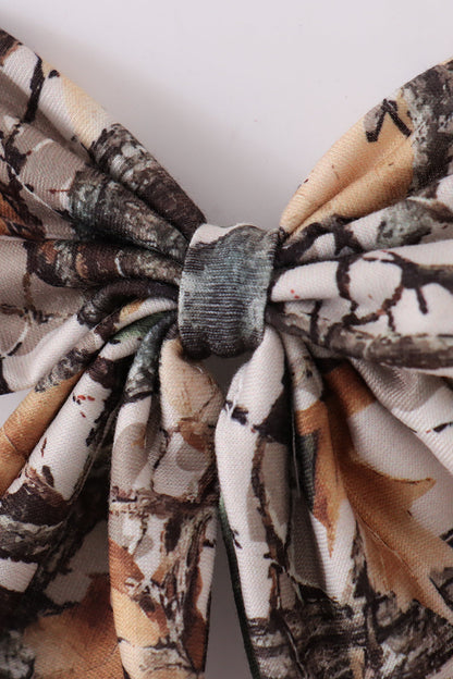 Camouflage sailor hair bow - Cloudling Kids Clothing