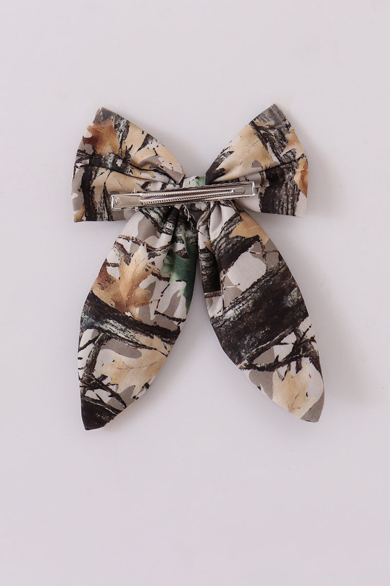 Camouflage sailor hair bow - Cloudling Kids Clothing