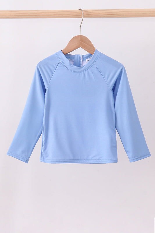 Blue long sleeve swim top - Cloudling Kids Clothing