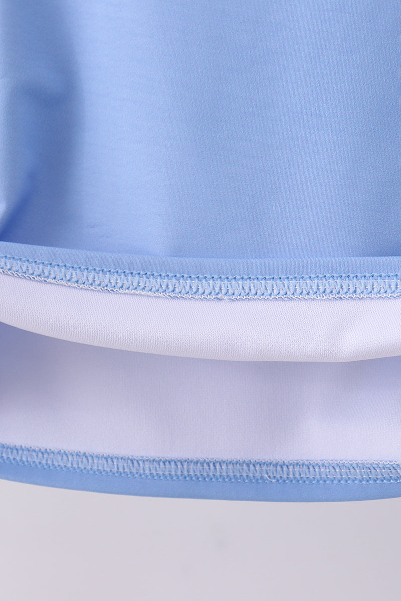 Blue long sleeve swim top - Cloudling Kids Clothing