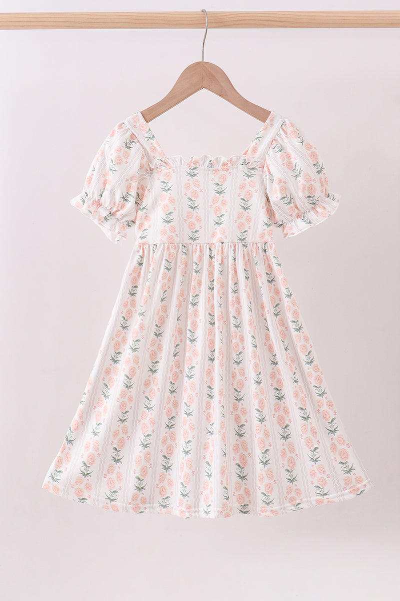 Sage floral mom&me dress - Cloudling Kids Clothing