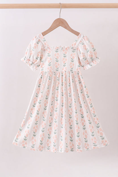 Sage floral mom&me dress - Cloudling Kids Clothing