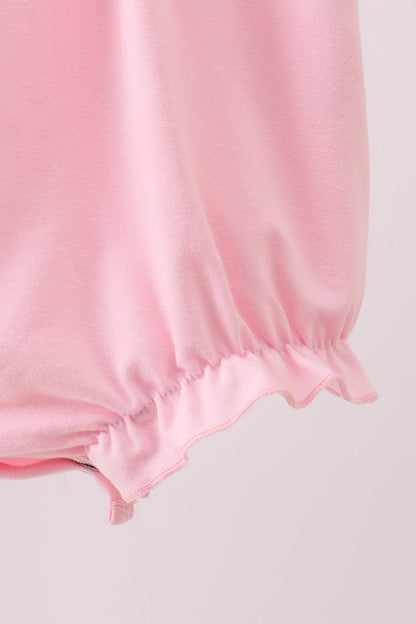 Pink carousel embroidery ruffle bubble