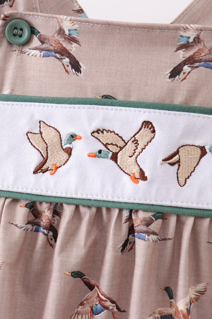 Green Mallard Embroidered Bubble