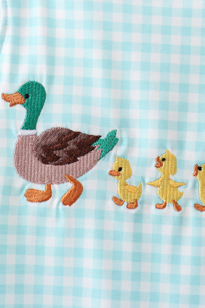 Green Mallard Embroidered Jon Jon