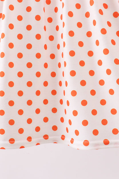 Orange Tennessee Dog Appliqué Dress