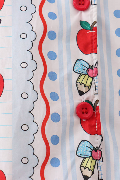 Red Apple Pencil Dress