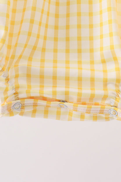 Mustard Honey Bear Embroidered Bubble
