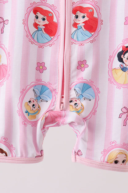 Pink Princess Bamboo Romper