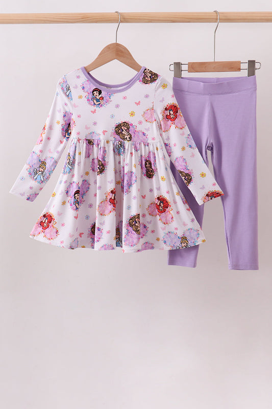 Purple princess BAMBOO pants set