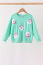 Mint Santa Sequin Mom&me Top