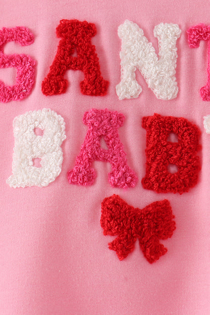 Pink Santa Baby French Knot Mom&me Top
