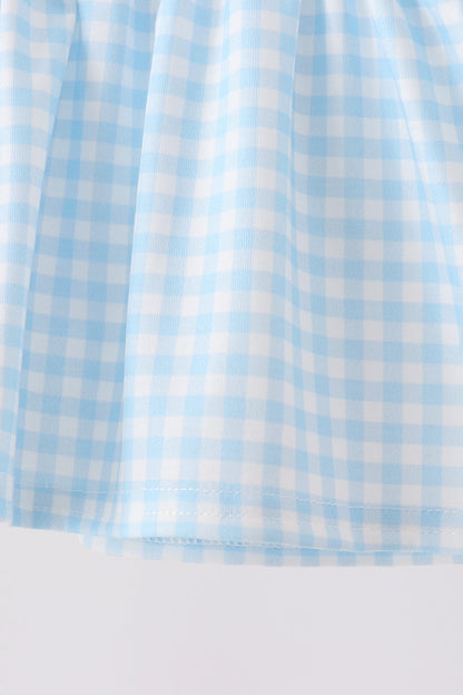 Blue Castle Embroidery Ruffle Bloomer Set