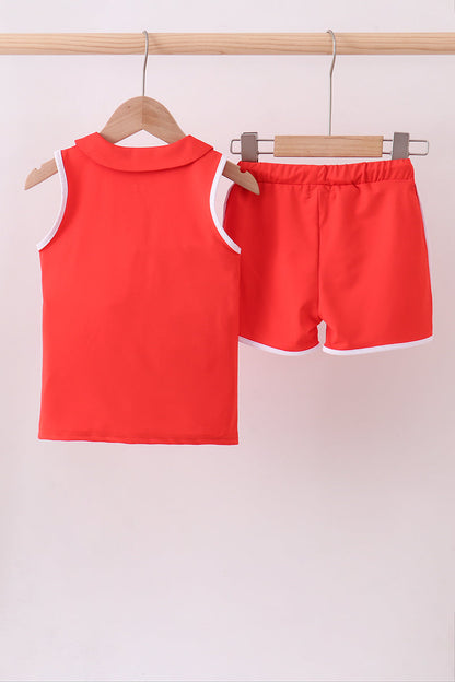 Coral active shorts set