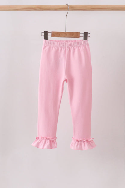 Pink ruffle pants
